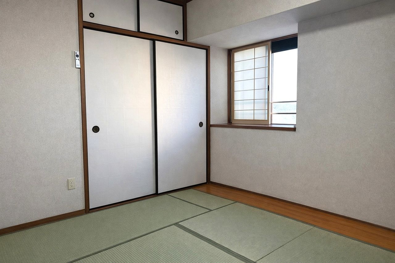 和室 各部屋収納があります。室内を広く使えます。※家具消し済。