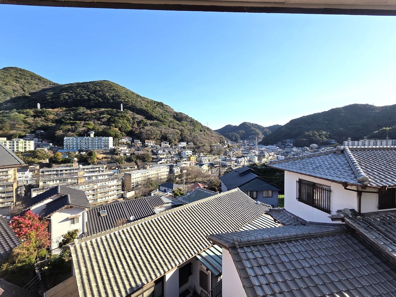 眺望 2階の和室からの眺望です。開放的です。